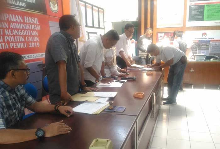 Hasil Verifikasi Administrasi Parpol oleh KPUD Kota Malang, Ada PNS yang Didaftarkan sebagai Anggota
