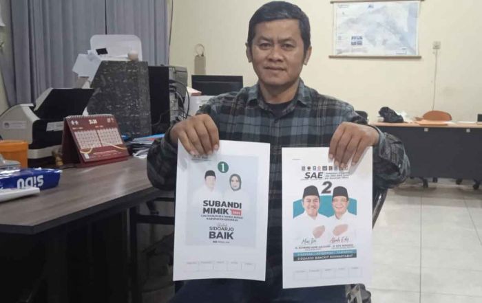 KPU Sidoarjo Siapkan Jutaan APK dan BK Paslon Pilkada 2024