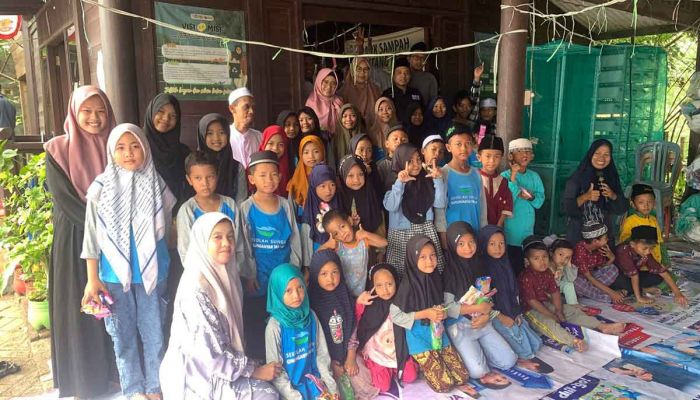 Bersama Penyuluh Agama Islam PPPK Surabaya, Sekolah Anak Sungai Peringati Maulid Nabi Muhammad SAW