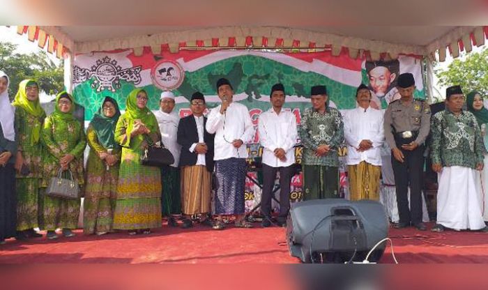 Semarak, MWCNU Krembangan Gelar Upacara HSN di Lapangan Colombo