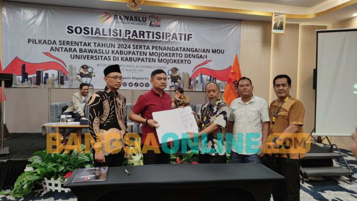 Bawaslu Kabupaten Mojokerto Terima 11 Aduan Dugaan Pelanggaran Pemilu, 1 Perkara Ditangani Kejari