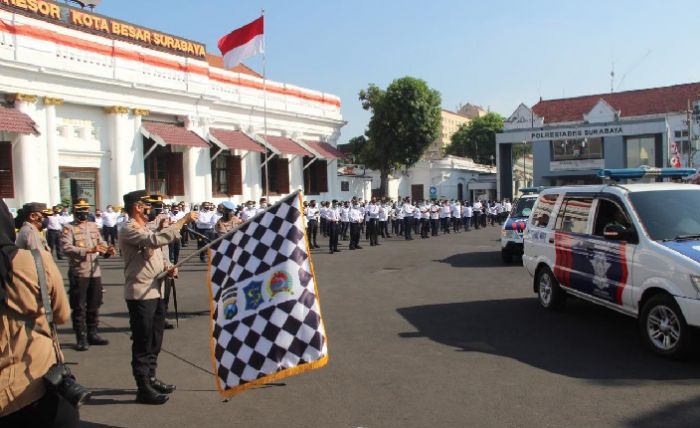Lagi, Polrestabes Surabaya Salurkan Ribuan Bansos pada Masyarakat Terdampak Covid-19