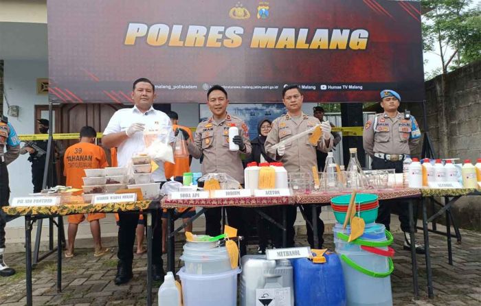 Polisi Bongkar Home Industry Narkoba di Jawa Timur