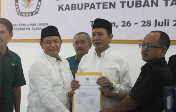 Usai Daftar, Cabup-Cawabup Incumbent Tuban Langsung Tebar Janji