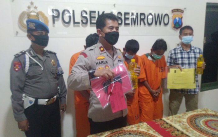 Polsek Asemrowo Surabaya Tangkap Tiga Pelaku Pencurian dan Penggelapan Minyak Goreng