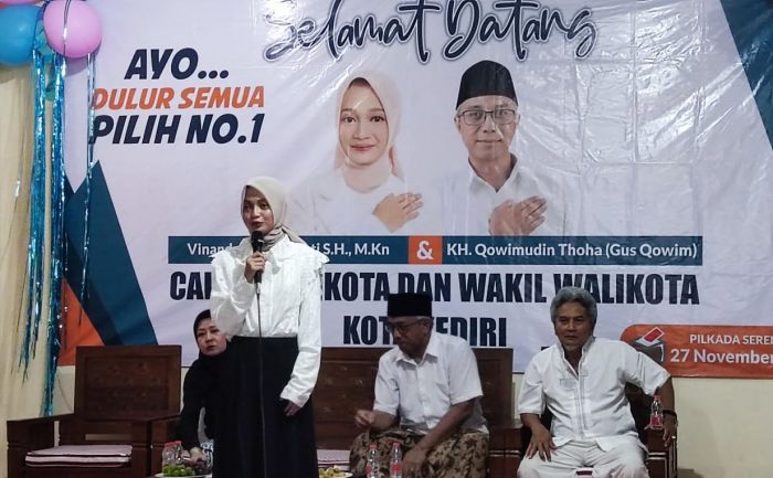 Keluarga Besar Bawean Nyatakan Dukung Vinanda-Gus Qowim di Pilwalkot Kediri