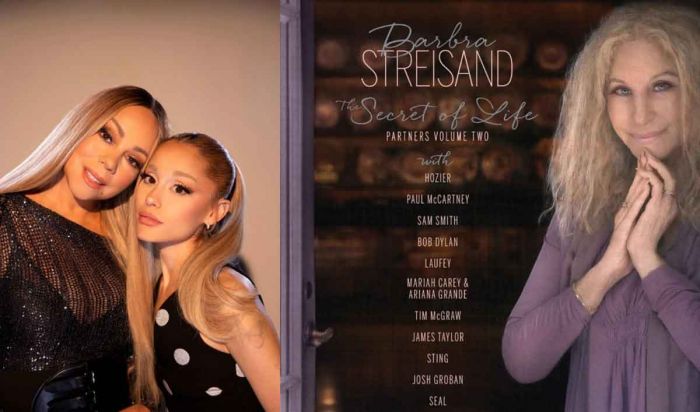 Ariana Grande dan Mariah Carey akan Berkolaborasi di Album Baru Barbra Streisand Ariana Grande dan Mariah Carey akan Berkolaborasi di Album Baru Barbra Streisand