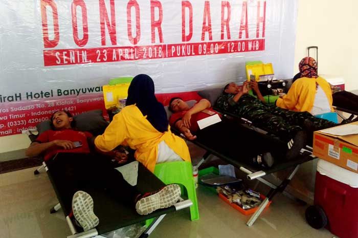 Gelar Donor Darah di Hotel Mirah, PMI Hasilkan 70 Kantong Darah