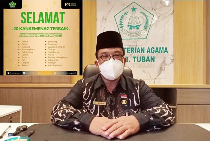 Kemenag Tuban Masuk 10 Besar Pengelolaan BOS Madrasah Terbaik se-Indonesia