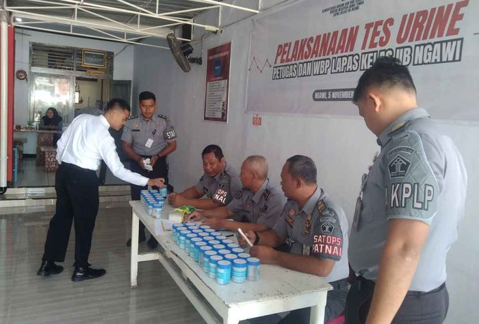 Lapas Ngawi Gelar Tes Urine untuk Petugas dan WBP