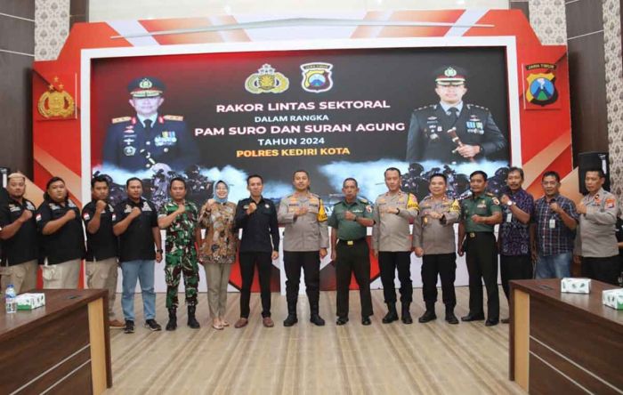 Pengamanan Suran Agung, Polres Kediri Kota Siagakan Ratusan Personel Gabungan