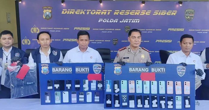 Polda Jatim Bongkar Sindikat Penipuan Jual Beli Mobil Daring
