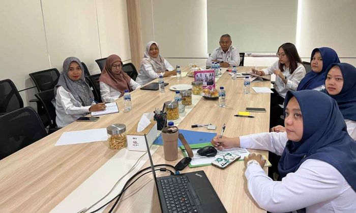 Kantah Kabupaten Pasuruan Ikuti Rapat Monev Ketatausahaan dengan Kanwil BPN Jatim