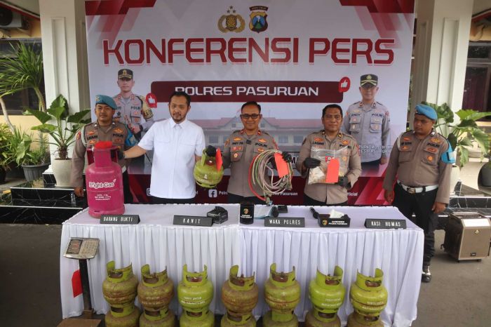 Polres Pasuruan Bongkar Praktik Oplos LPG Subsidi Jadi 12 Kg,  Raup Untung hingga Puluhan Juta