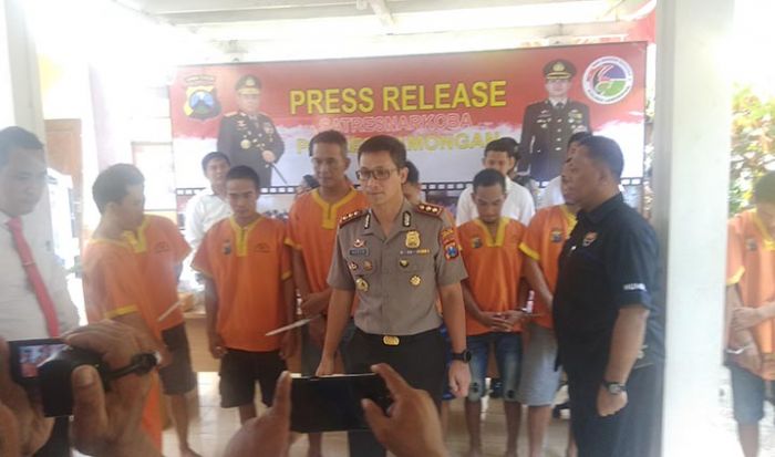 Polres Lamongan Ringkus 9 Tersangka Kasus Sabu