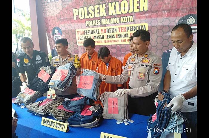 Komplotan Pencuri Spesialis Mal Baru Digulung Tim Buser Polsek Klojen Kota Malang