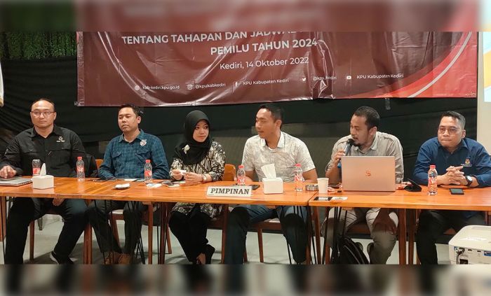KPU Kabupaten Kediri Sosialisasikan Tahapan Pemilu 2024