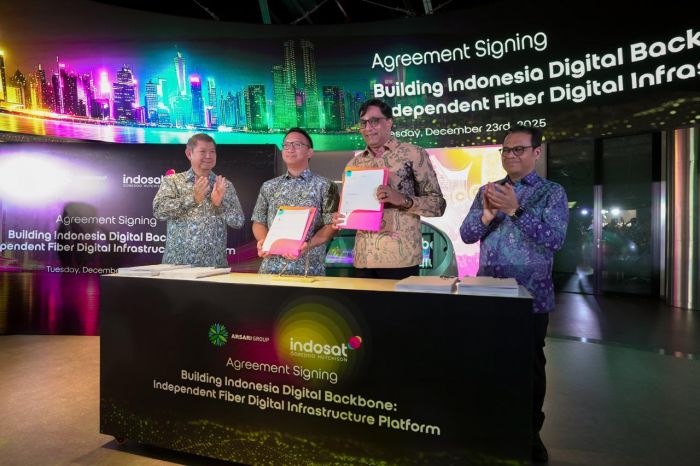 Perkuat Jaringan Digital, Indosat Tanda Tangani Perjanjian Join Venture