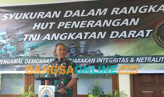 Peringati HUT ke-73 Penerang TNI AD, Korem 081/DSJ Adakan Tasyakuran Bersama Media