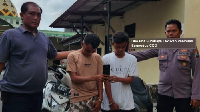 Modus COD, Dua Warga Sampang Dibekuk Polisi Usai Gondol Motor dan HP di Surabaya