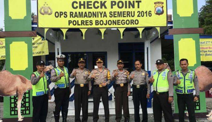 Sidak Pos Pelayanan, Kapolres Bojonegoro Minta Petugas Pam Lebaran Solid