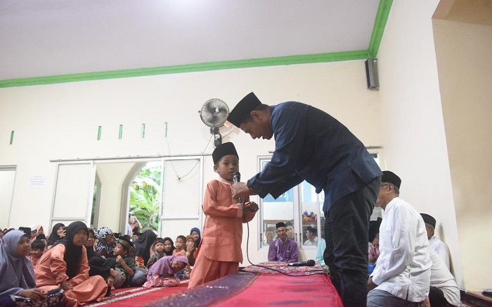 Temui Ratusan Anak di Masjid At-Taqwa, Mas Abu: Ini Menandakan Masjid Makmur