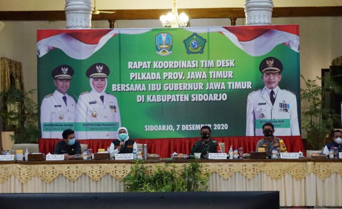 Rakor Tim Desk Pilkada Provinsi Jatim, Kapolda: Ada Tiga Hal yang Membuat Pilkada Jatim Sukses
