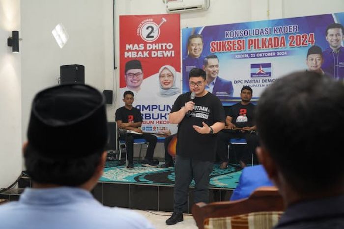 Puas dengan Hasil Debat, Demokrat Kediri Perjuangkan Menangnya Paslon Dhito-Dewi