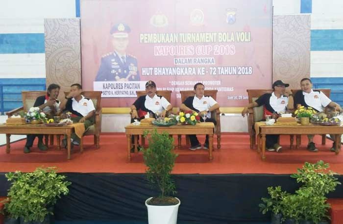 Polres Pacitan Gelar Turnamen Bola Voli Kapolres Cup