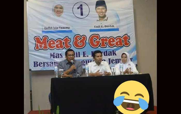 Backdrop Acara Viral, Sambil Berseloroh Emil Ingatkan Salah saat Acara, Panitia Minta Maaf 