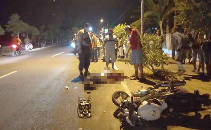 Gara-gara Hindari Sepeda, Dua Motor di Ngawi Terlibat Kecelakaan Adu Banteng, 1 Tewas