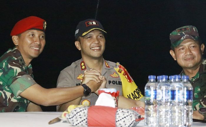 Ratusan Anggota Kopassus Group 2 Kandang Menjangan Beri Kejutan Polres Ngawi