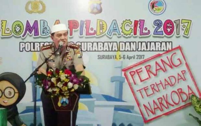 Polrestabes Surabaya Kampanyekan Perang Anti Narkoba Lewat Pildacil 2017