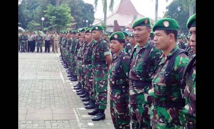 Apel Tiga Pilar HUT TNI ke-71 di Trenggalek Dipimpin Kapolres