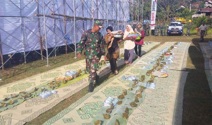 3.000 Nasi Gegog Warnai Penutupan TMMD 105 di Trenggalek