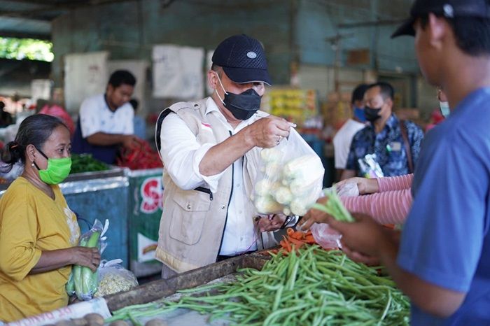 Kunjungi Pasar Porong, BHS Minta Pemkab Sidoarjo Bantu UMKM Terdampak Covid-19