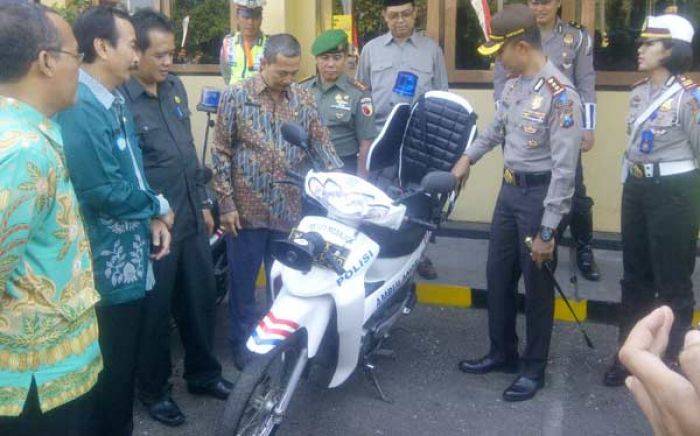 Antisipasi Kemacetan Arus Mudik dan Balik, Polres Nganjuk Ciptakan Ambulan Motor