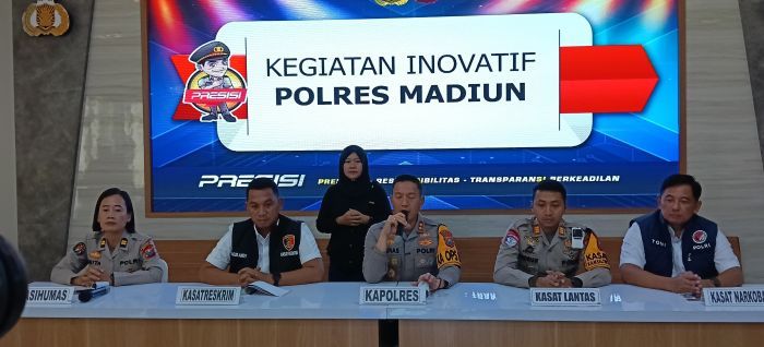 Konferensi Pers Polres Madiun Akhir 2025: Kriminalitas dan Laka Lantas Turun, Peredaran Miras Naik
