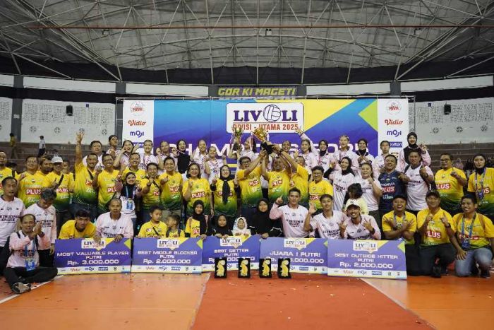 Voli Putri Petrokimia Gresik PI Hattrick Juarai Livoli Divisi Utama 2025 Voli Putri Petrokimia Gresik PI Hattrick Juarai Livoli Divisi Utama 2025