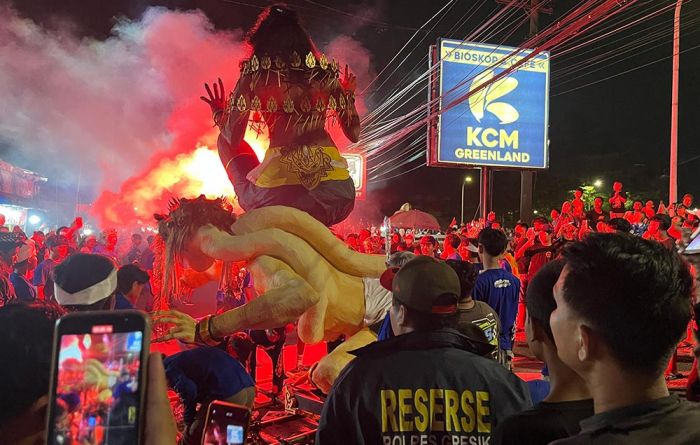 Polres Amankan Pawai 25 Ogoh-Ogoh di Tengah Suasana Ramadhan