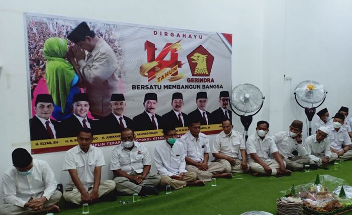 DPC Gerindra Pasuruan Peringati HUT ke-14, Rusdi Sutejo Dorong Kader Maju di Pilkada 2024