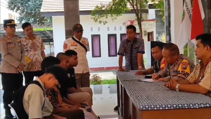 Main Game Online dan Bolos Sekolah, 4 Pelajar di Kota Pasuruan Terjaring Razia Tim Gabungan