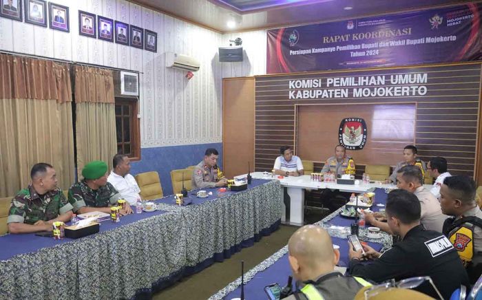 Wujudkan Harkamtibmas, Polres Mojokerto Gelar Patroli