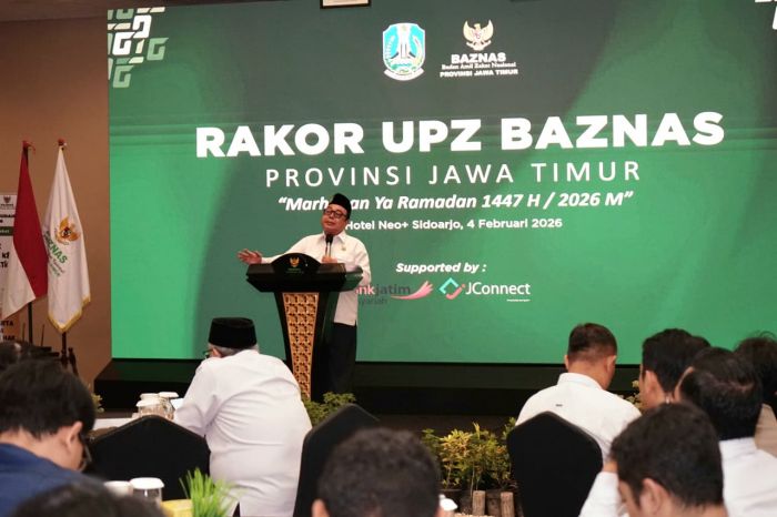 Gelar Rakor UPZ, Baznas Jatim Targetkan Zakat Rp 7 Miliar di Ramadan 2026