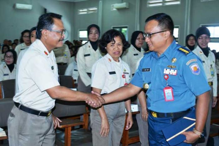 PNS Makokoarmatim Terima Pengarahan dari Aspers Pangarmatim