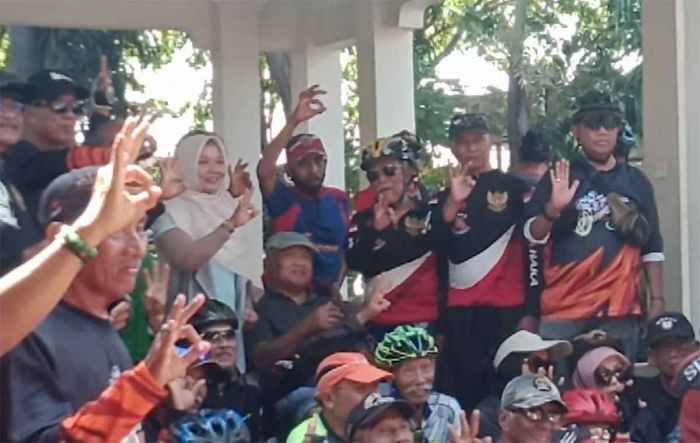 Puluhan Klub Sepeda di Kota Probolinggo Dukung Pasangan Amanah