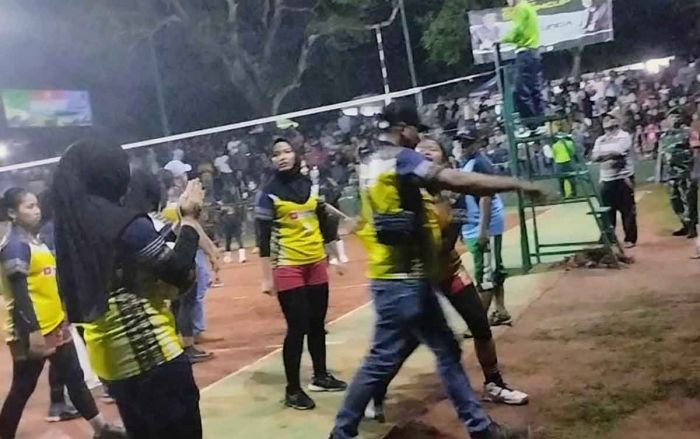 Final Bola Voli Dandim Cup 2022 Berakhir Ricuh, Tim Putri Bahana Kalah WO