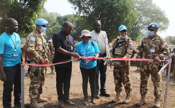 Peringati HUT RI di Kongo, Satgas TNI Konga Gelar Karya Bakti dan Lomba Agustusan