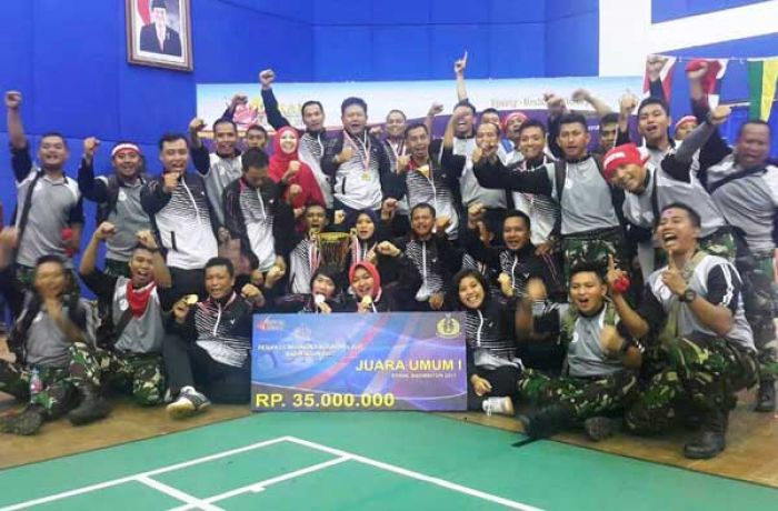 Koarmatim Juara Umum Kejuaraan Badminton Poral 2017