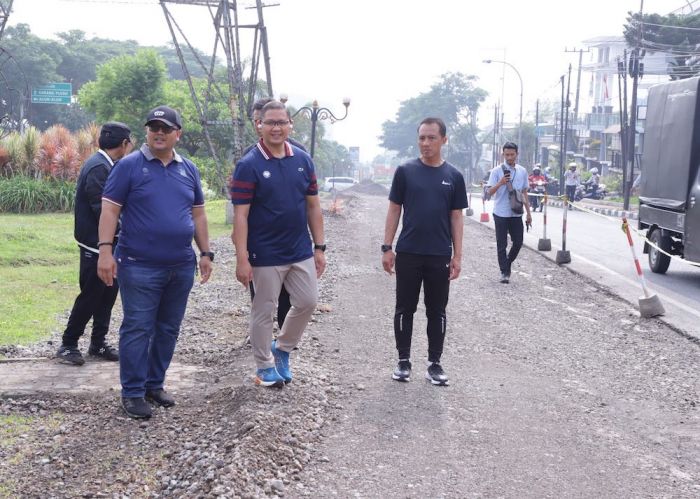 Pj Wali Kota Batu Minta Perbaikan Ruas Jalan Sultan Agung Dipercepat